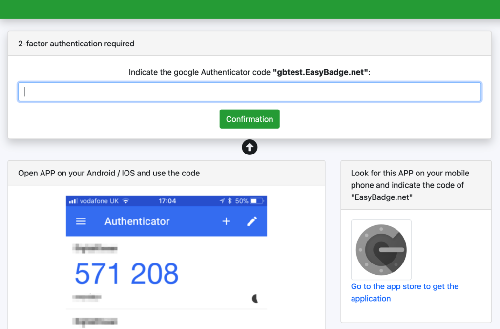 Two factor Authentication after login